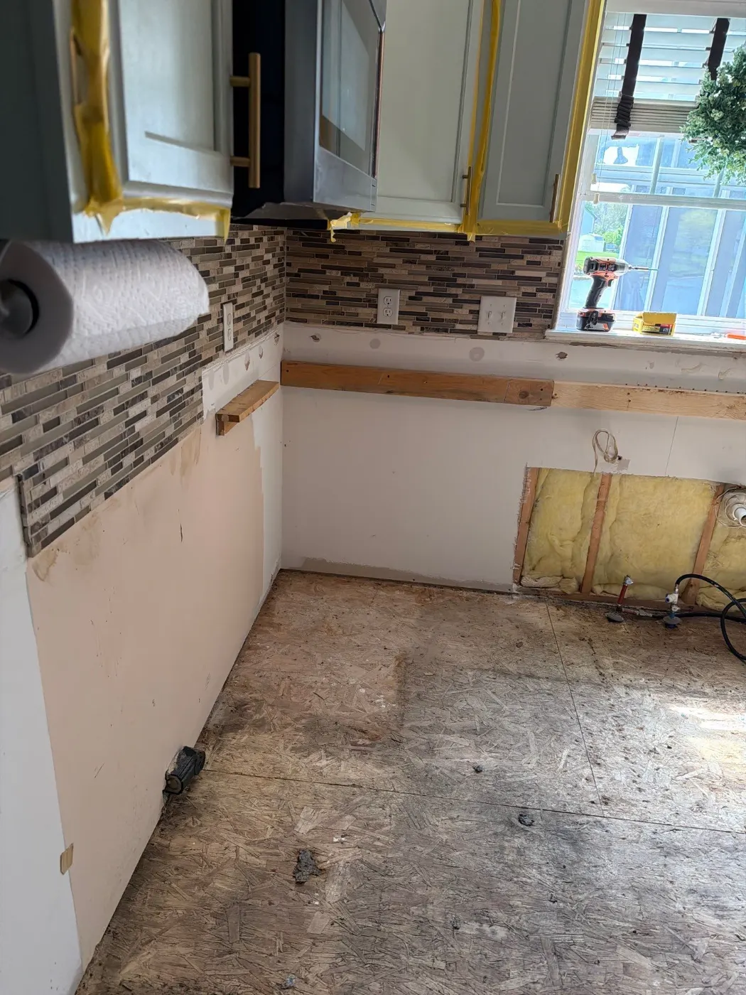 Containment setup for mold remediation in Williams Creek home