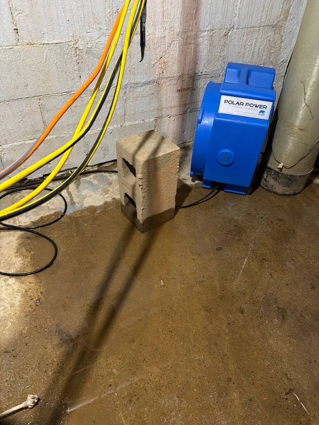 Basement water extraction in Williams Creek Indiana home